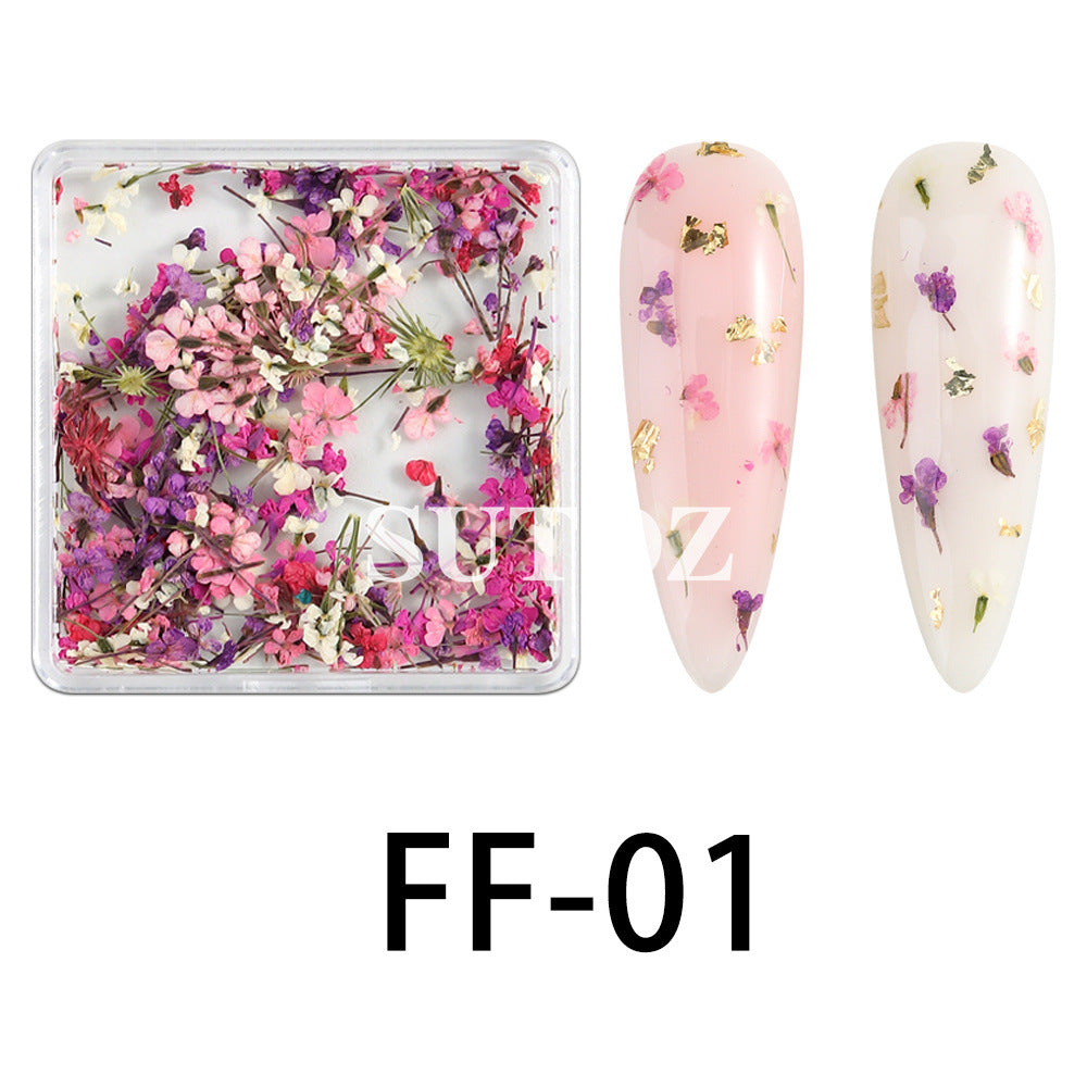 Wholesale 3pcs Nail Art Dried Flower Ornaments