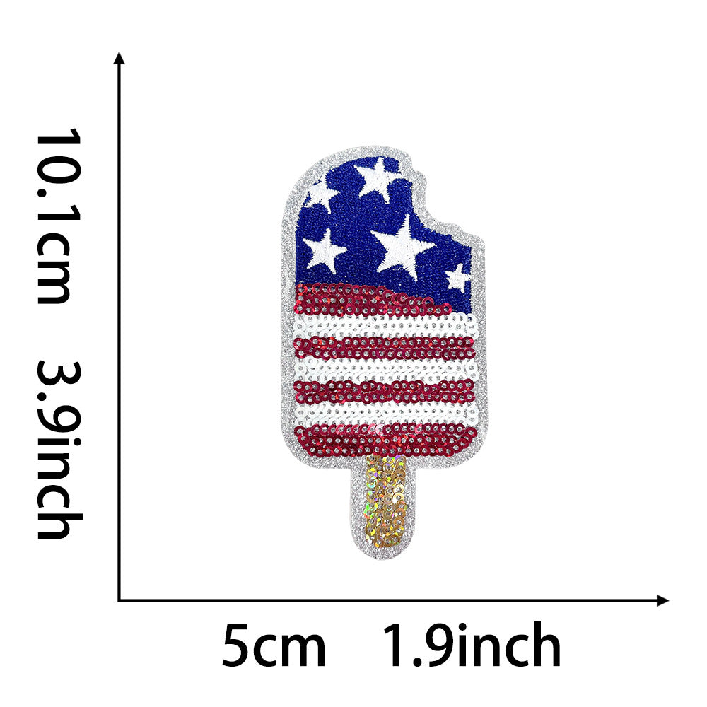 Wholesale 250Th Anniversary Bald Eagle Liberty Bell American Flag Iron On Embroidered Patch For Coats