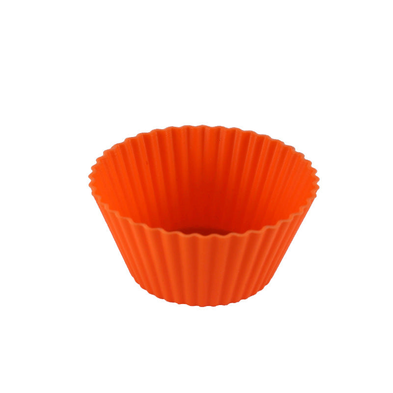 Wholesale Silicone Mold High Temperature Resistant Muffin Cup Candy Round Puff Baking Tool