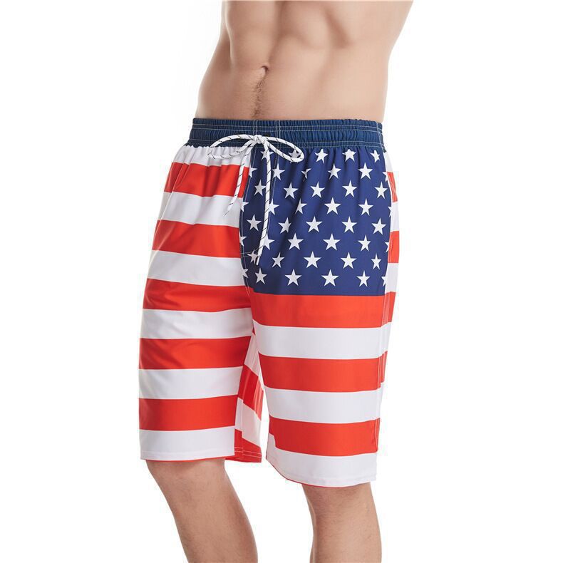 Día de la independencia mayorista de la independencia de la impresión digital Poliéster Polyester Shorts