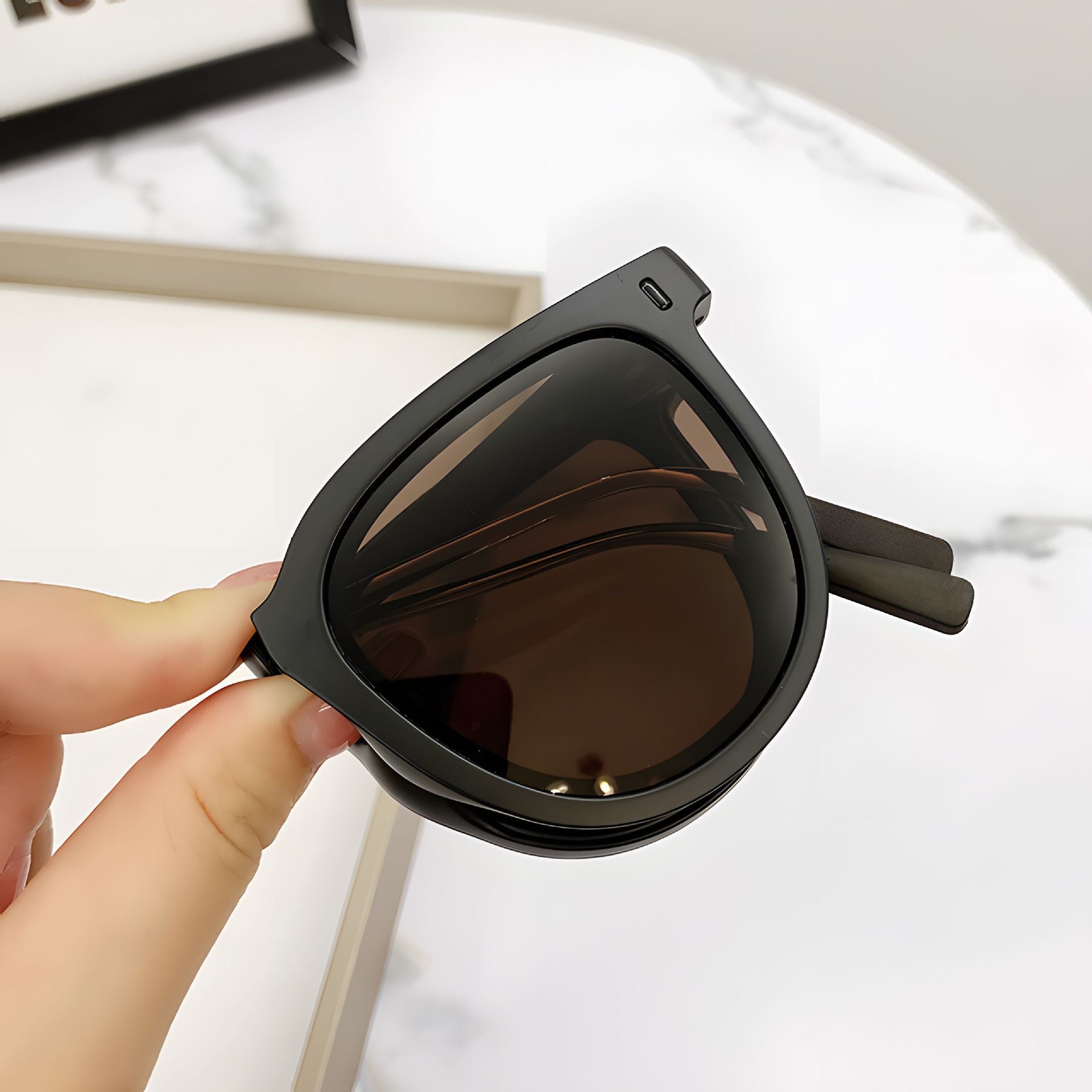 Wholesale Focus Folding sunglasses women's high-grade outdoor sun-proof sunglasses