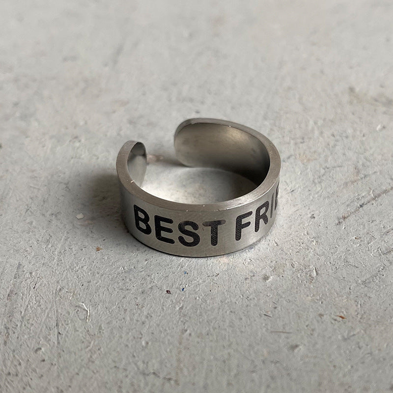 Wholesale Stainless Steel Western Aztec Engraved Bull Head Open Ring