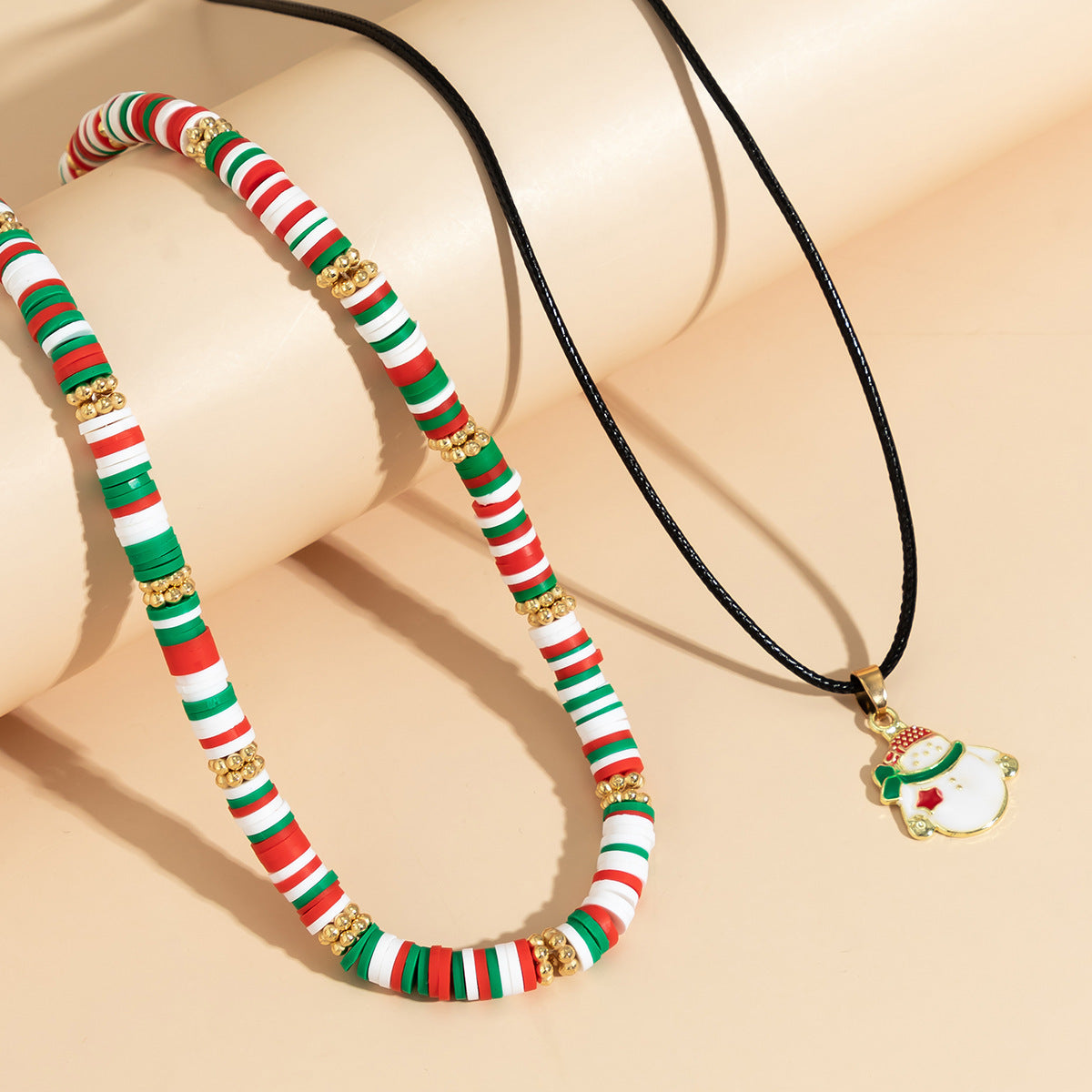 Wholesale Christmas Polymer Clay Set Necklace