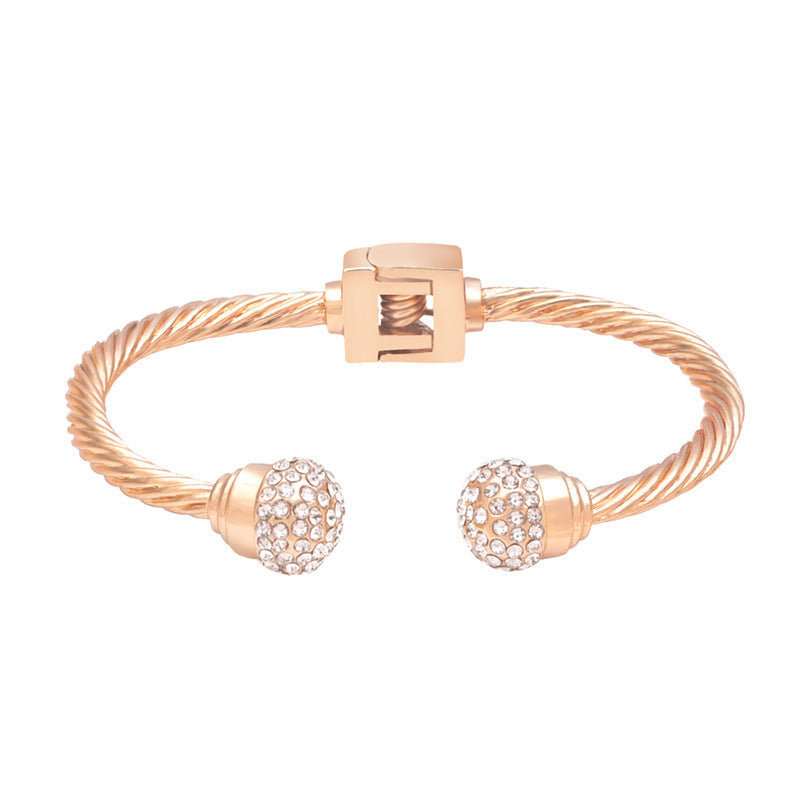 Wholesale Simple Crystal Alloy Bracelet