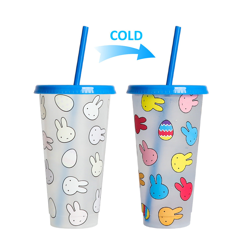 Wholesale Easter Single Layer PP Plastic Color Changing Cup
