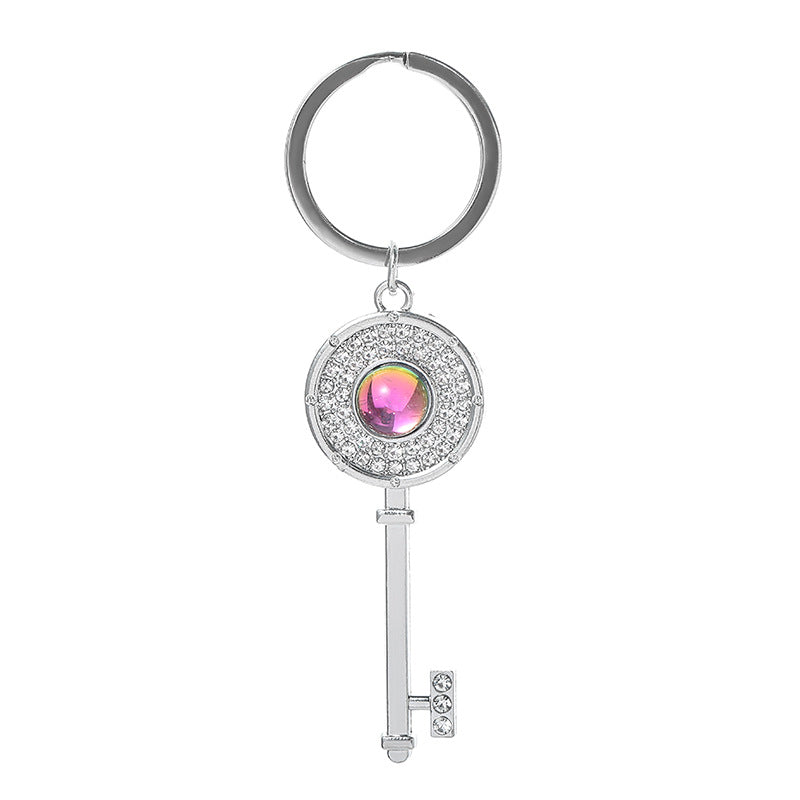 Wholesale Zinc Alloy New Gemstone Keychain