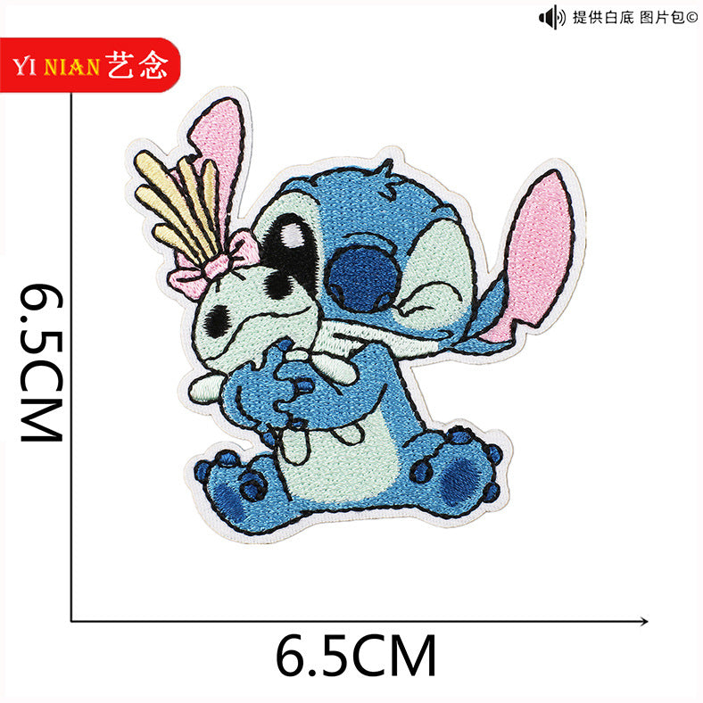 Wholesale Pink and Blue Cute Cartoon embroidery cloth stickers  patch OLY Exclusive