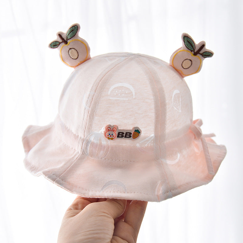 Wholesale Cotton Kids Summer Thin Mesh Bucket Hat