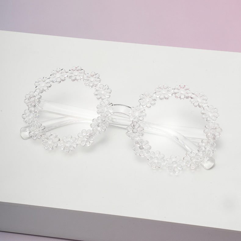 Wholesale daisy children's round petal cute UV protection sunglasses