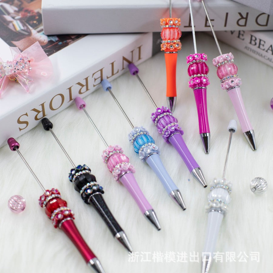 Wholesale Cute Petal Beadable Pen Personalized Cartoon Beadable Pens