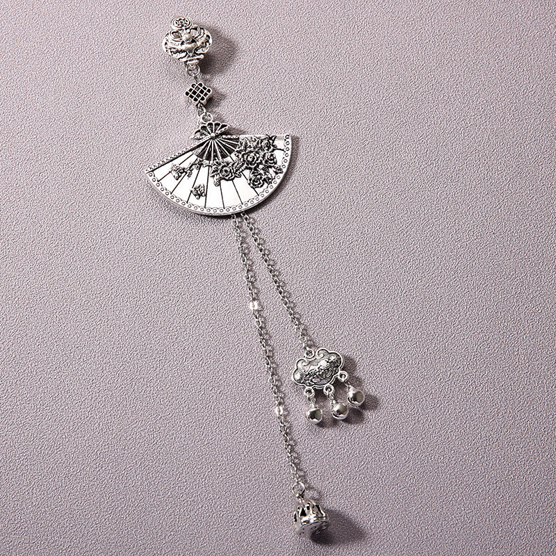 Wholesale Bell Tassel Chinese Style Plum Blossom Fan Cheongsam Pendant