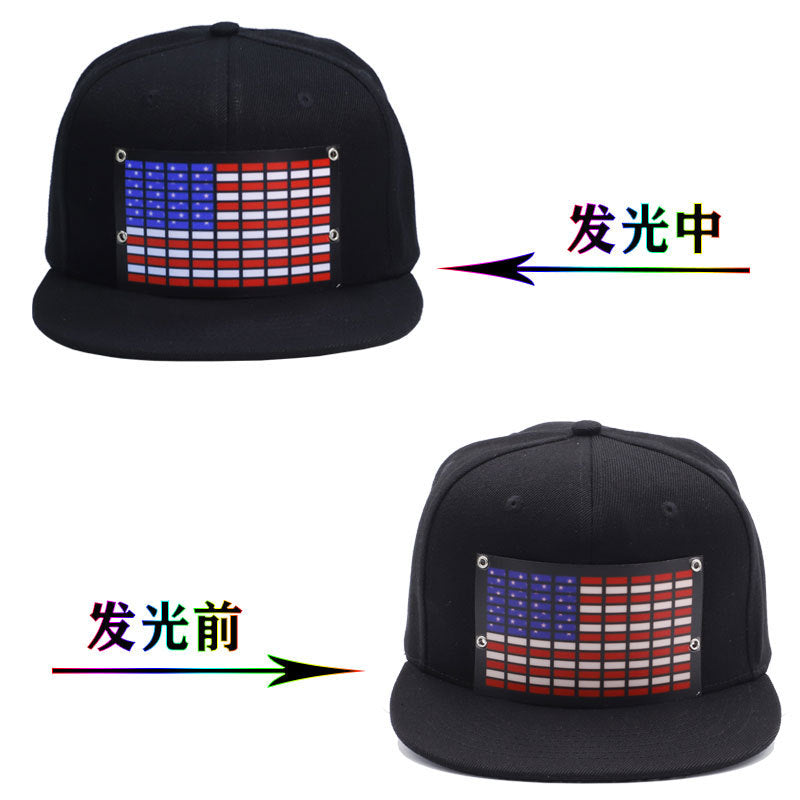 Wholesale LED performance party el cold light film luminous hat