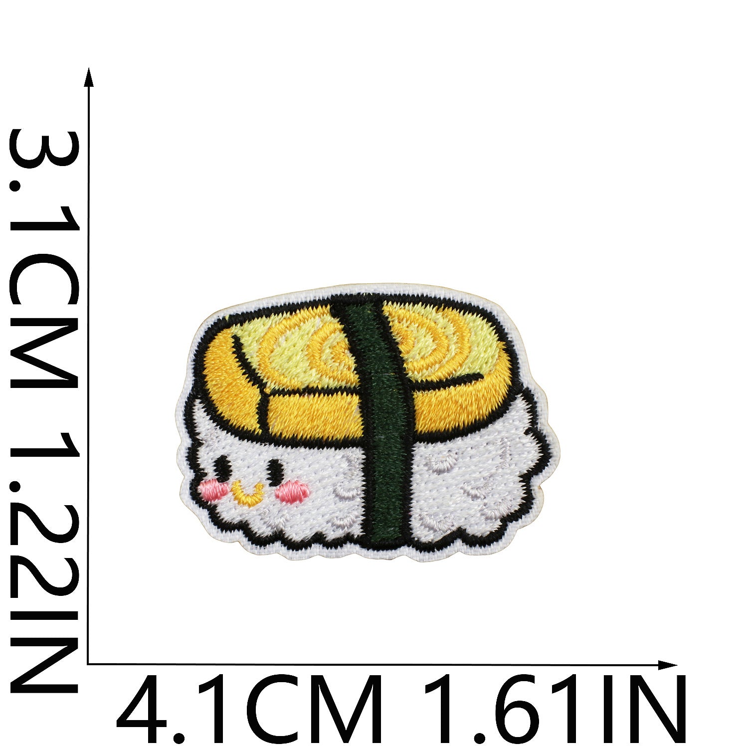 Wholesale Cartoon Salmon Sushi Embroidered Patch For Clothing DIY Decorative Accent