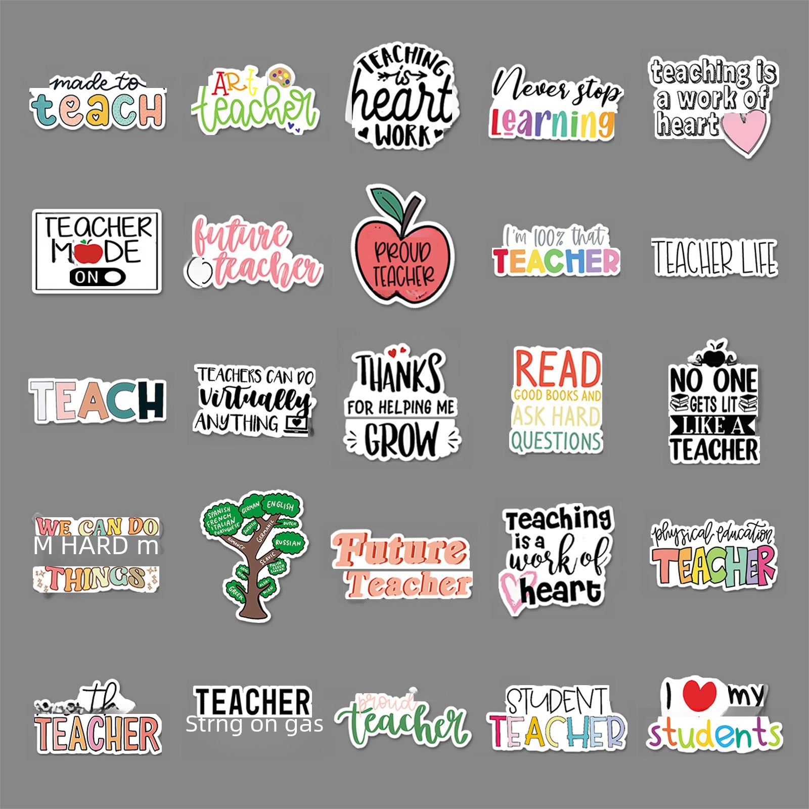 Wholesale 50pcs  Waterproof Luggage Stickers of Inspirational English Decor