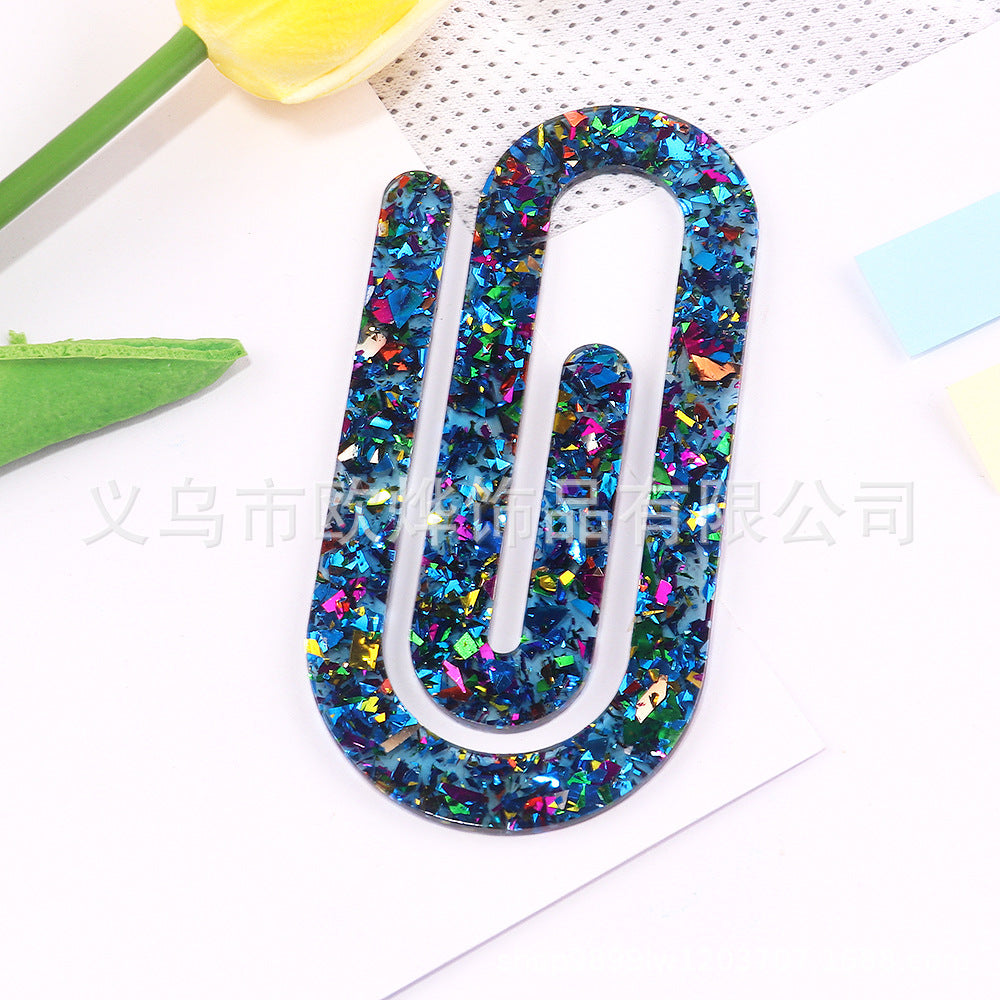 Wholesale 10pcs  Acrylic paperclip bookmark