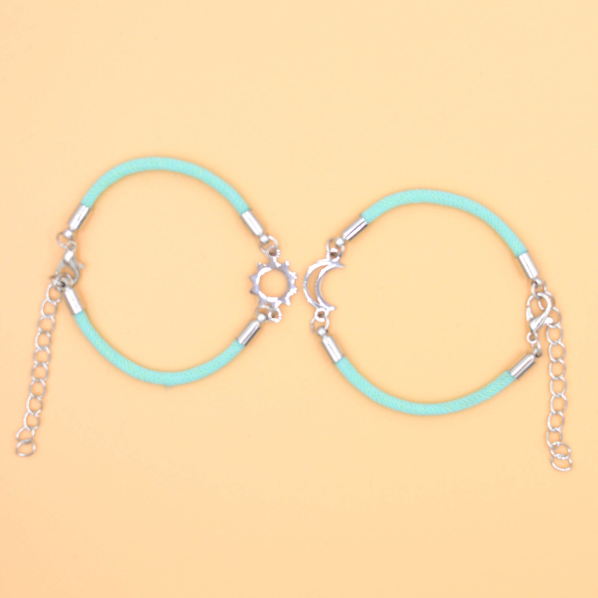 Wholesale Sun Moon Same Brilliance Valentine' s Day Weaving Bracelet