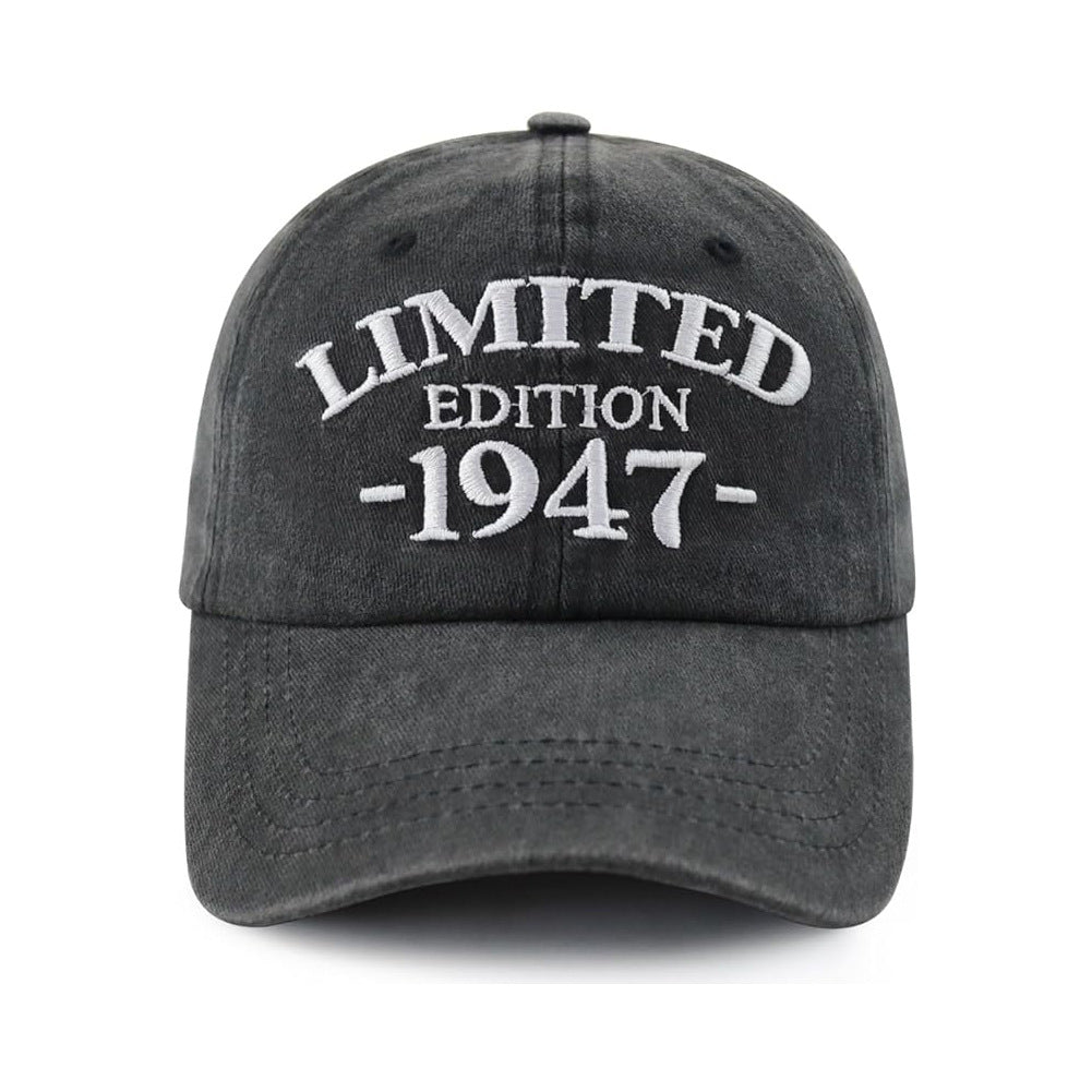 Wholesale 1940-1949 Embroidered Adjustable Washed Cotton Baseball Cap