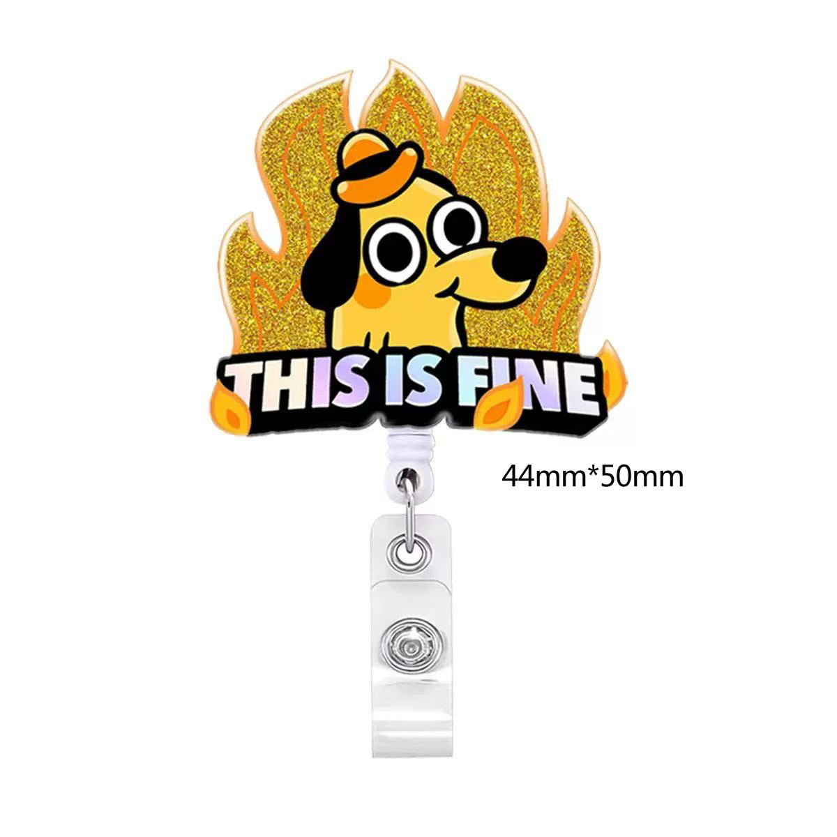 Wholesale Acrylic DIY Patch Telescopic Badge Clip Badge Reels