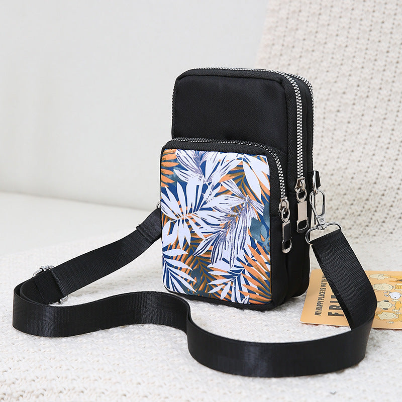 Wholesale Nylon Cell Phone Coin Purse National Style Diagonal Bag