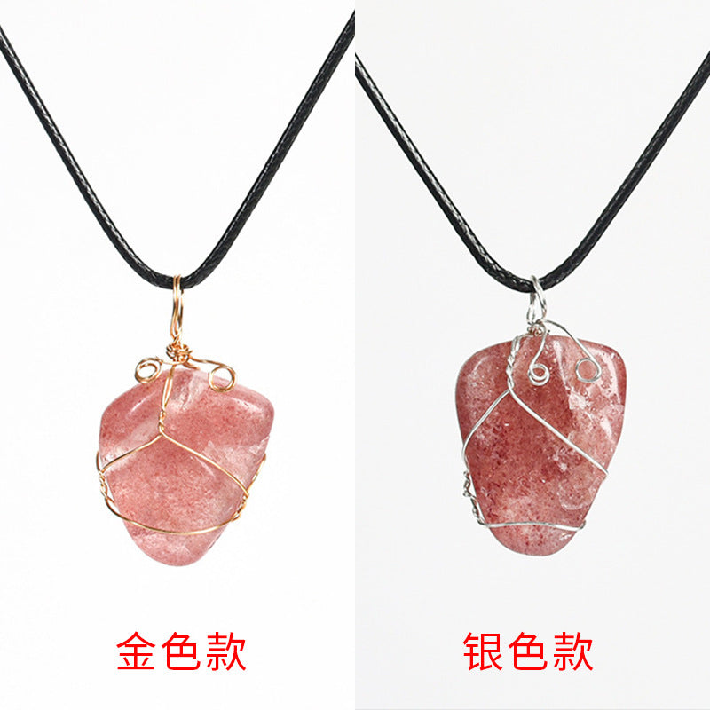 Wholesale Natural Crystal Irregular Stone Necklace