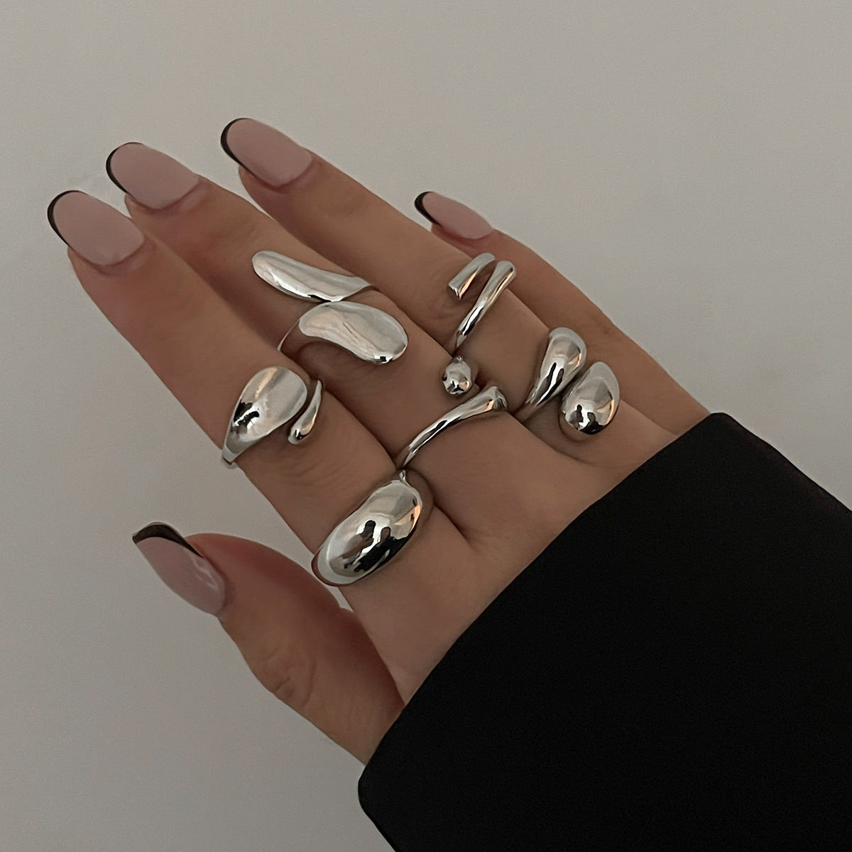 Wholesale Baroque Thread Exaggerated Open Ring