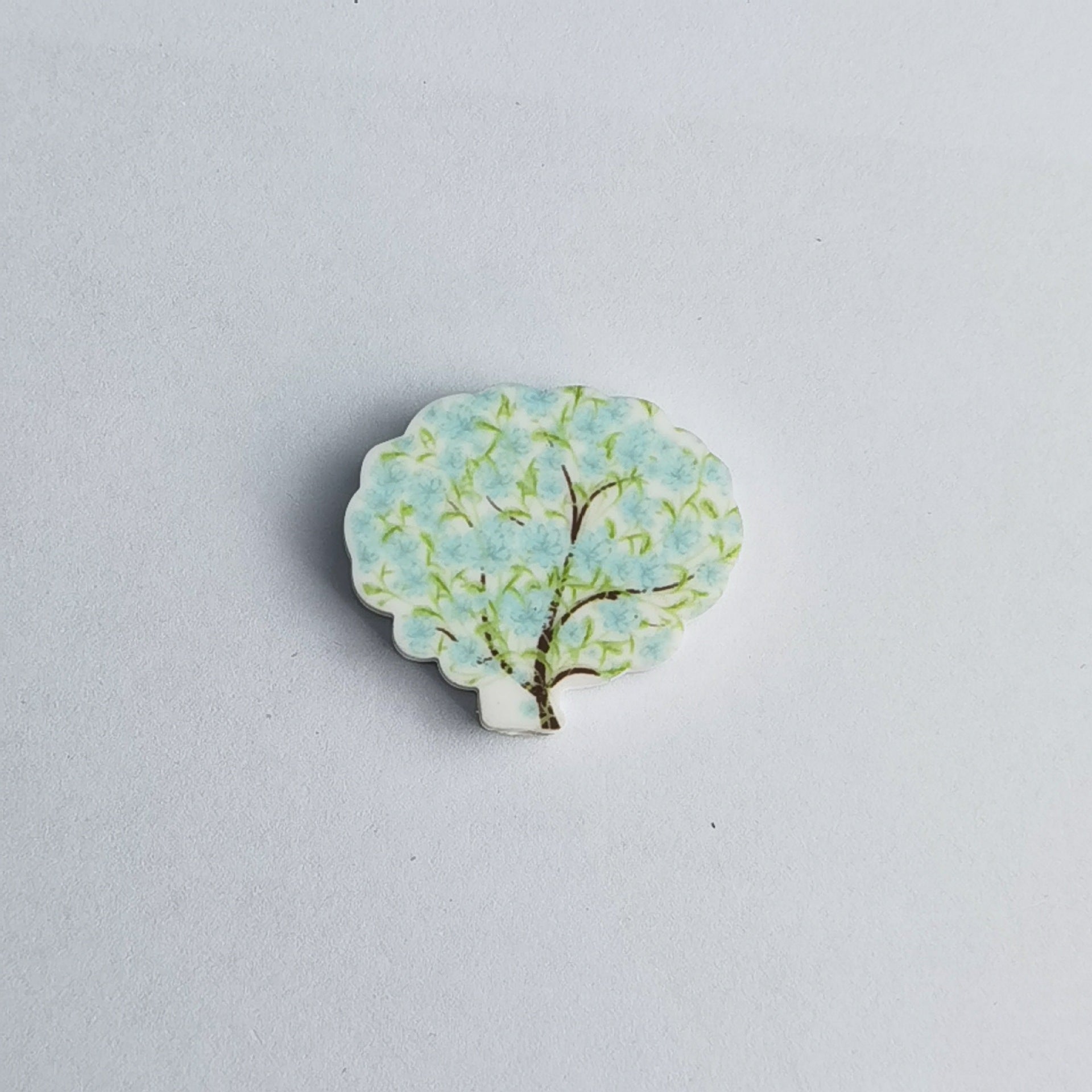 Wholesale 30pcs Colorful and diverse tree shaped flower printing Focal Beads
