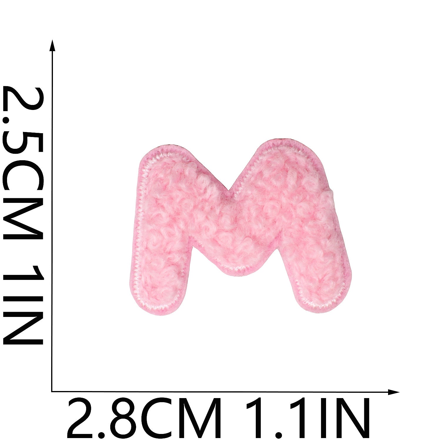 Wholesale Trendy Chenille Embroidered Alphabet Number Patches Iron On DIY Decorative Accessory For Clothing Bags Boutique Resale