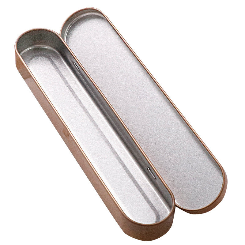 Wholesale Golden Tinplate Pencil Case Tinplate Pencil Case