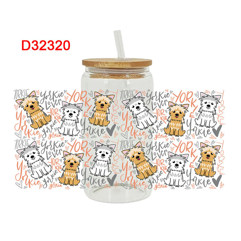Wholesale Complex and cute patterns 16oz Cup UV DTF Wraps