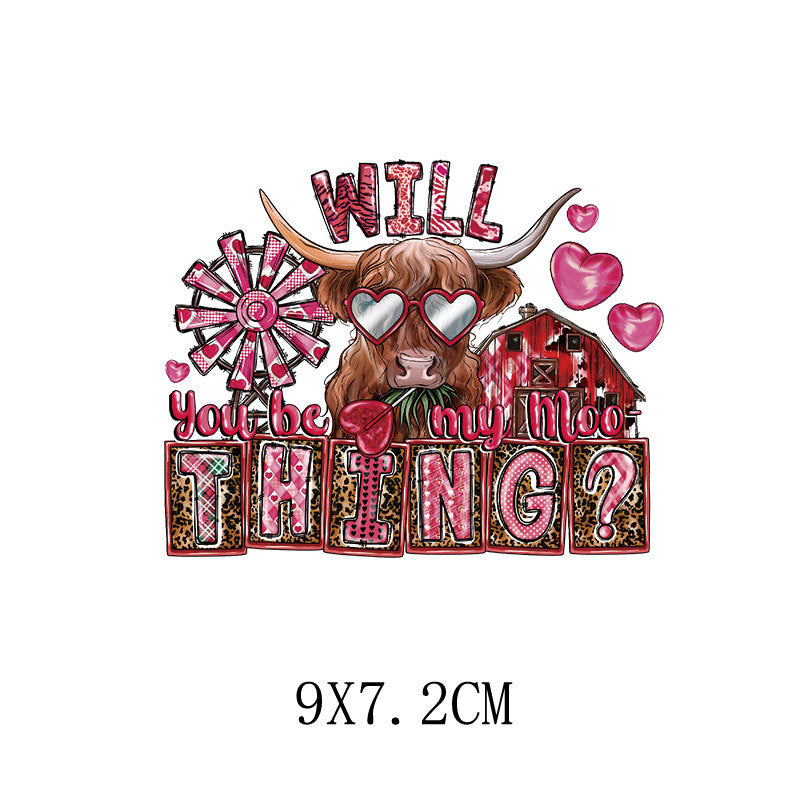 Wholesale Romantic Valentine' s Day Heat Transfer   UV DTF Ready to Press Transfers Wraps