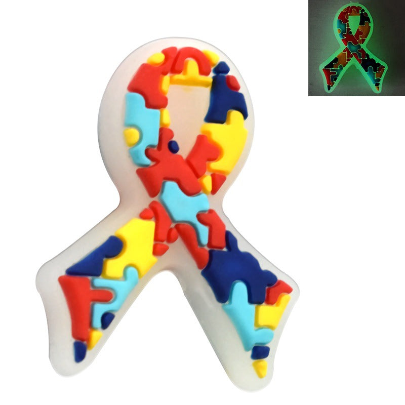 Wholesale Random 100pcs/pack  Glow-in-the-dark cartoon multi-functional beaded   Focal Beads