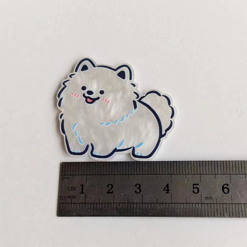 Wholesale  10pcs Illustration Style Cat Acrylic Accessories