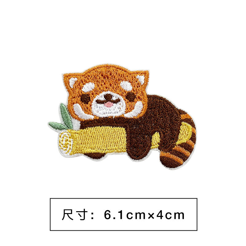 Wholesale Non Woven Fabric Cartoon Embroidered Patch Sticker For Towel DIY Accessory