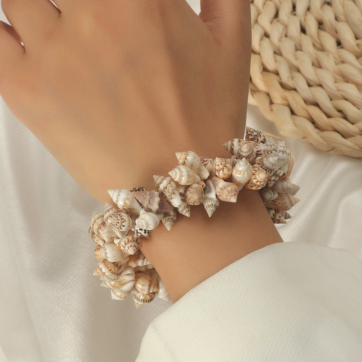Wholesale European small conch shell bracelet beach jewelry