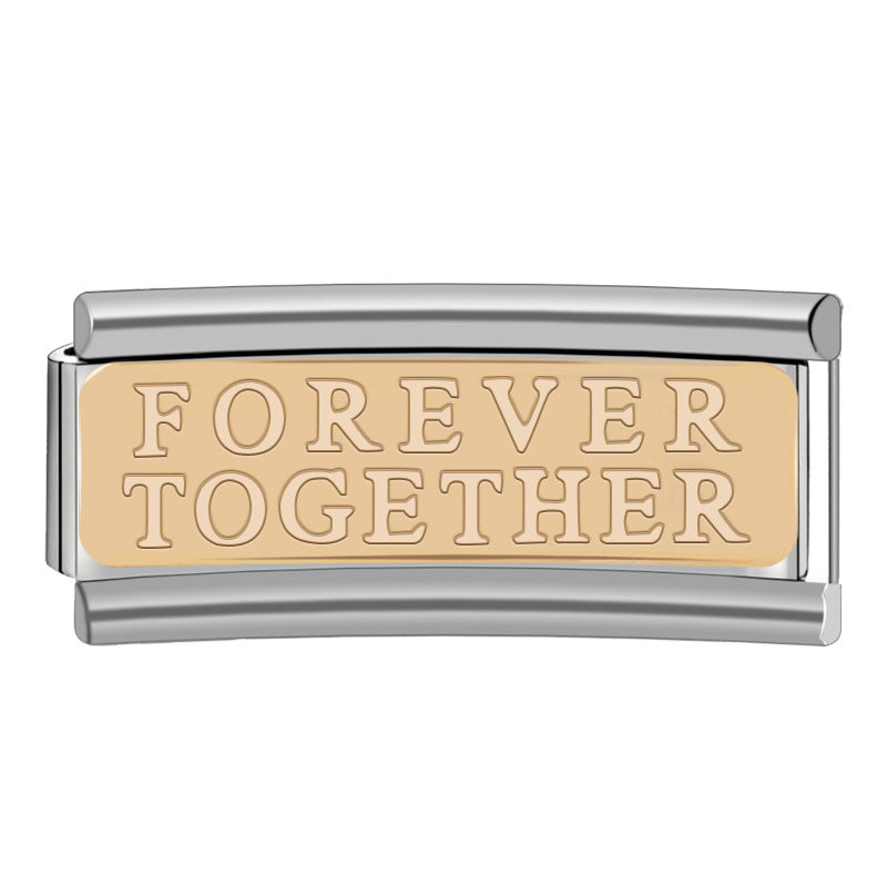 Wholesale Italian Charm Bracelet 9mm DIY Spliced Detachable Heart Pattern Combination Bracelet