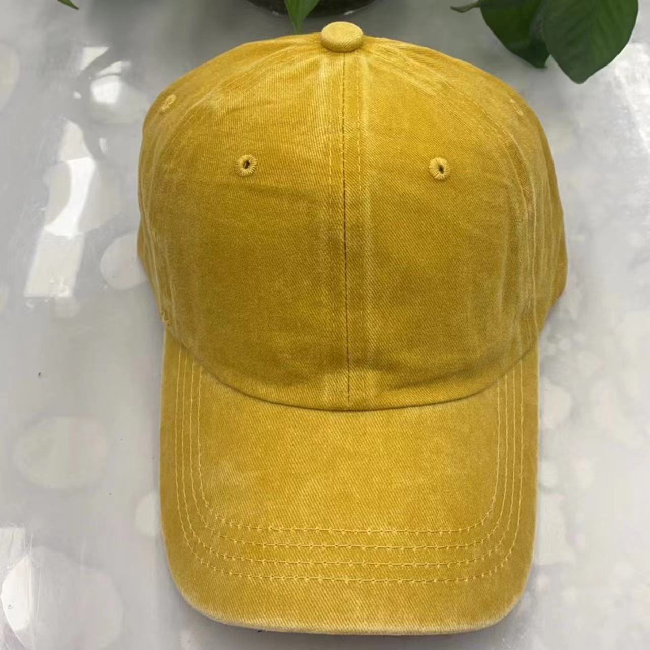 Wholesale spring and autumn hat summer outdoor solid color cap washed baseball cap old cowboy sun hat