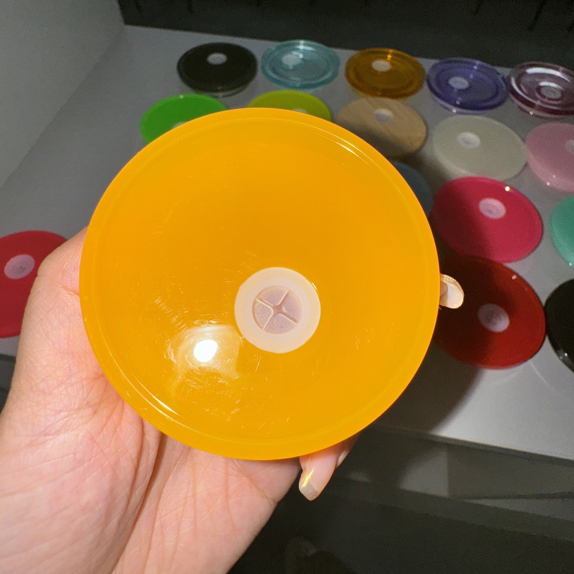 Wholesale Colorful PP lid suitable for 16oz glass cups