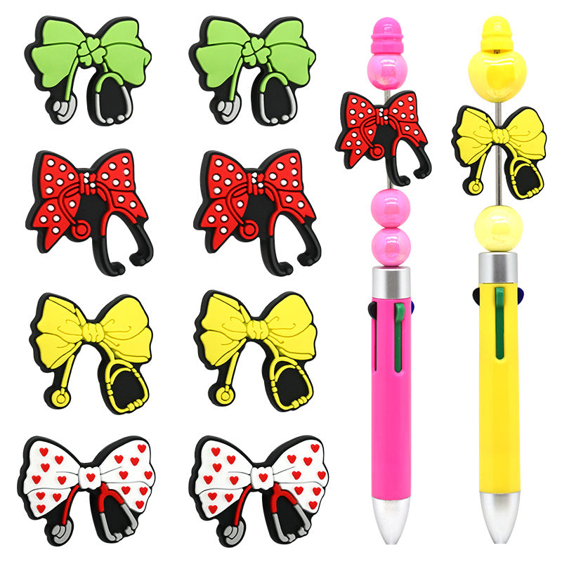Wholesale Random 100pcs Bow Medical Medical Beads Focus Bead