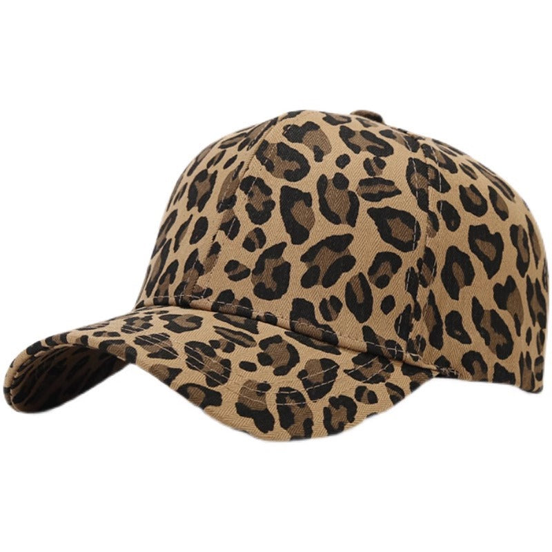 Wholesale Leopard print baseball cap peaked cap sun hat