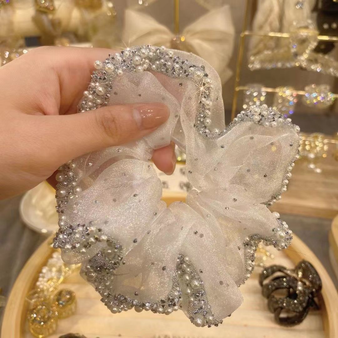 Wholesale Full diamond ball head temperament high-end hair ring