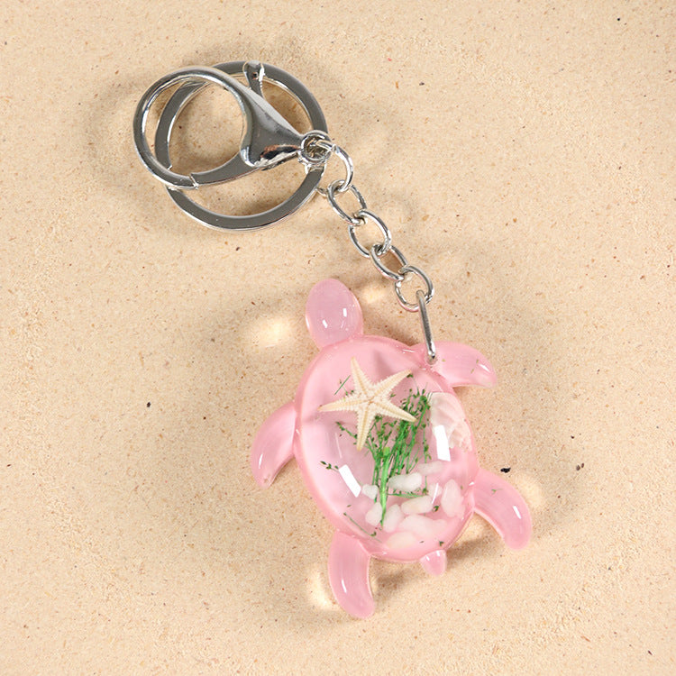 6pcs/pack hanging luminous acrylic keychain with lobster buckle