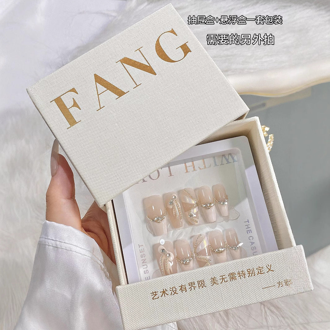 Wholesale Hand-made nail relief blush nail stickers