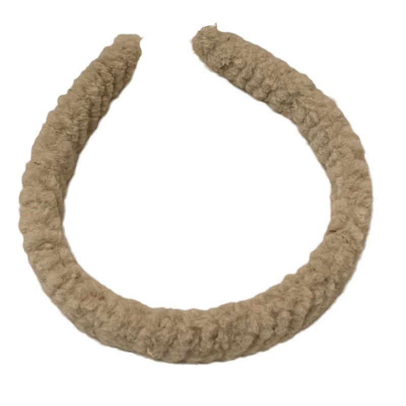 Wholesale Plush Colored Lamb Hair Hoop