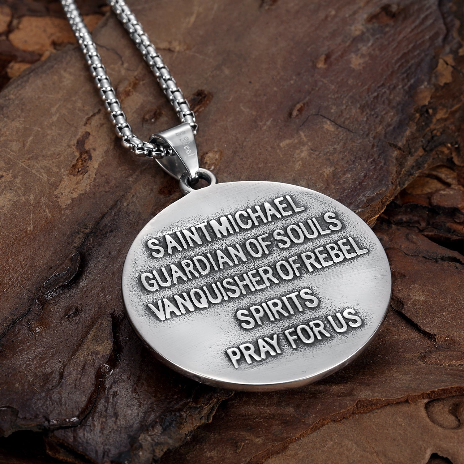 Wholesale Angel Titanium Steel Necklaces