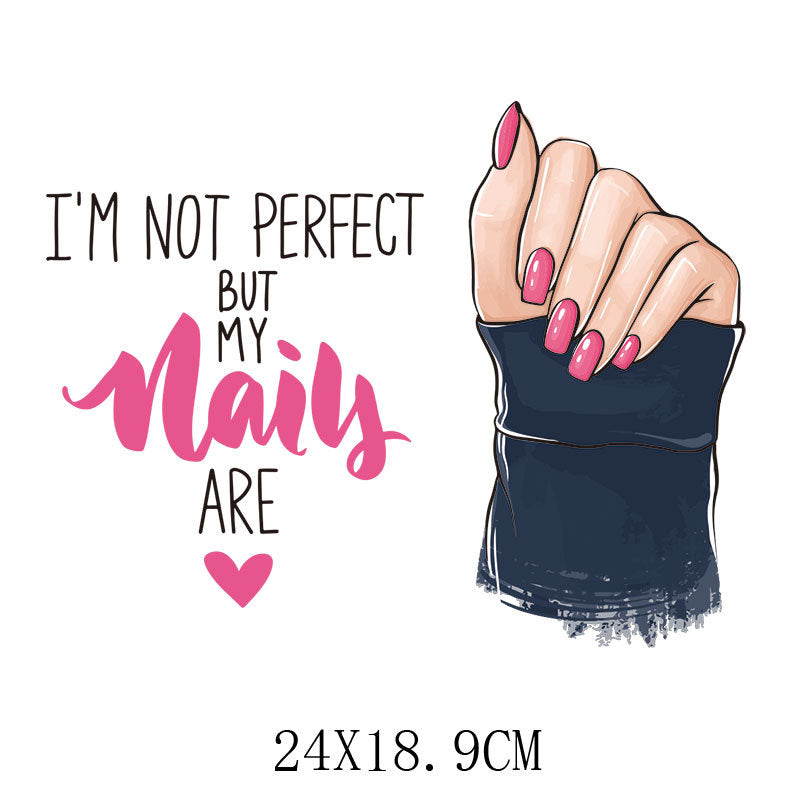 Wholesale  Girls Letter Heat Transfer Stickers UV DTF Ready to Press Transfers Wraps