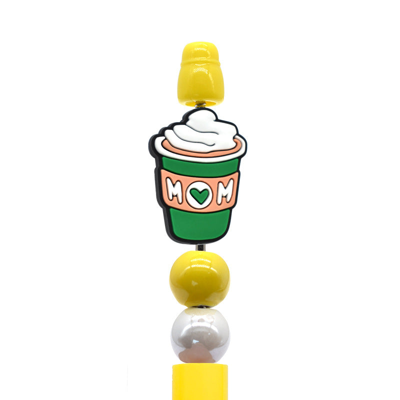 Wholesale Random  100pcs/pack Cartoon Love Mom Beads Focal Beads