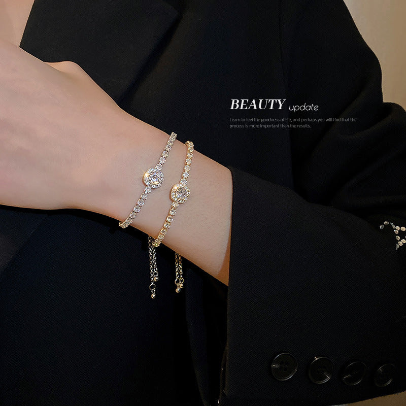 Wholesale Square Zircon Adjustable Bracelet