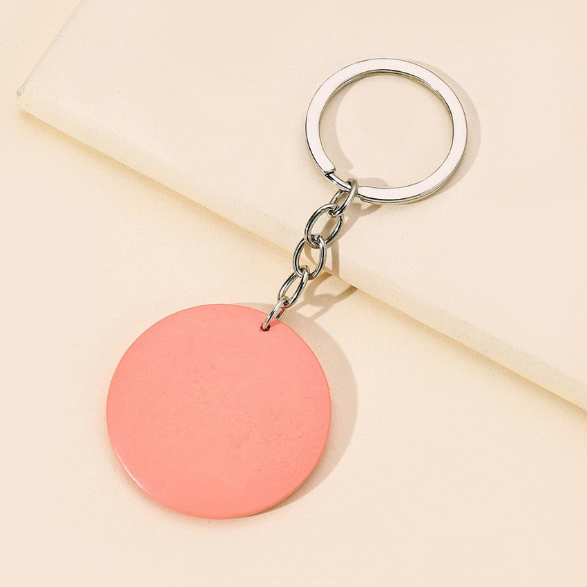 Wholesale Mother's Day MAMA Wooden Round Brand Keychains