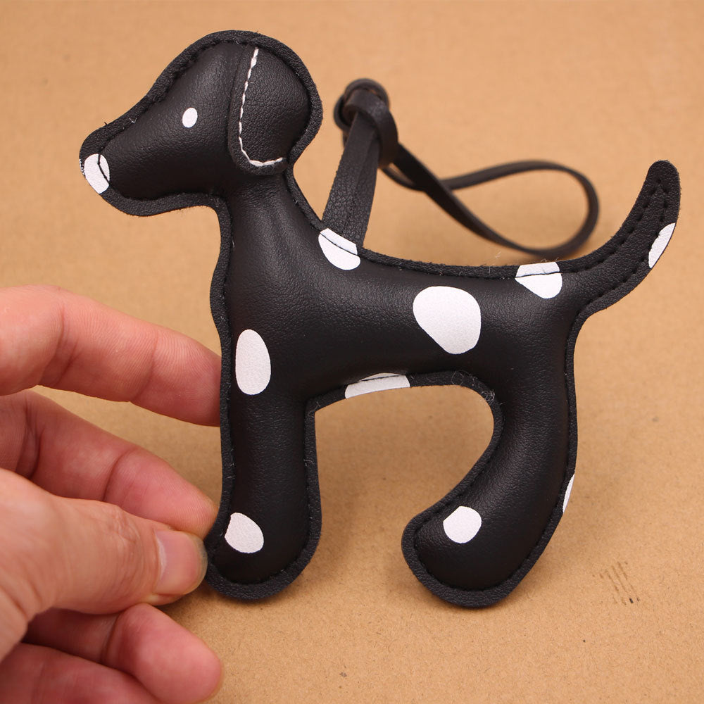Wholesale Spotted Dog Cartoon Leather Lanyard Bag Charm For Party Chic Fashion Accessory