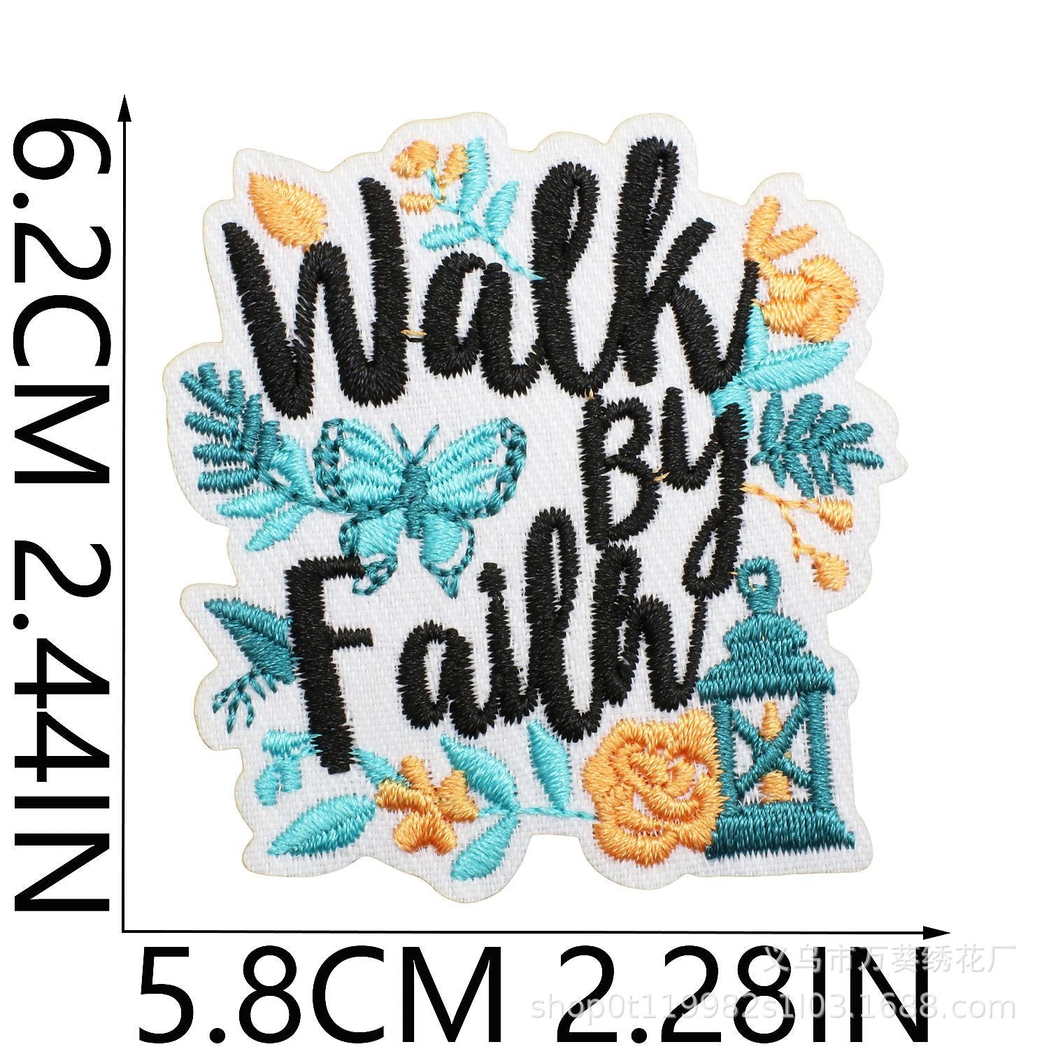 Wholesale Inspirational Embroidered Patch Alphabet Motto Clothing Decorative Accent For Resale